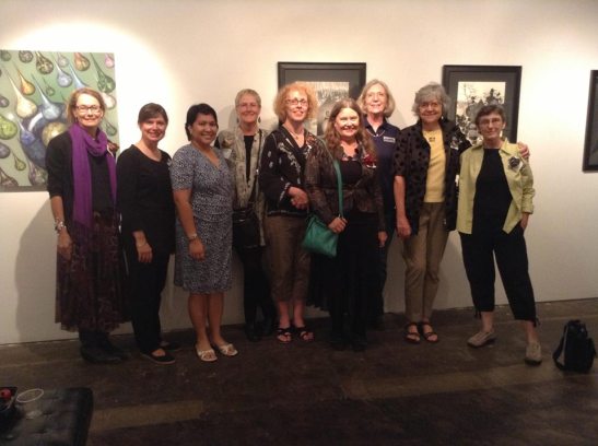 artists at the reception