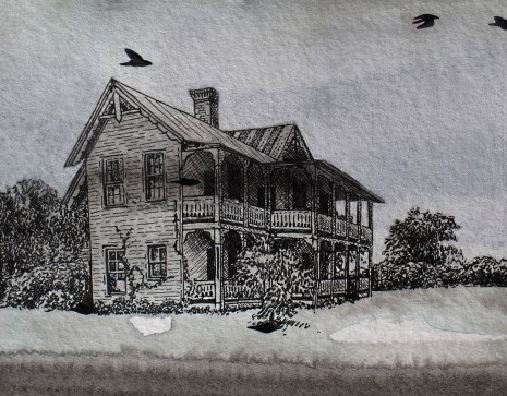 M. Levacy, She Disproved of Unannounced Arrivals (detail)