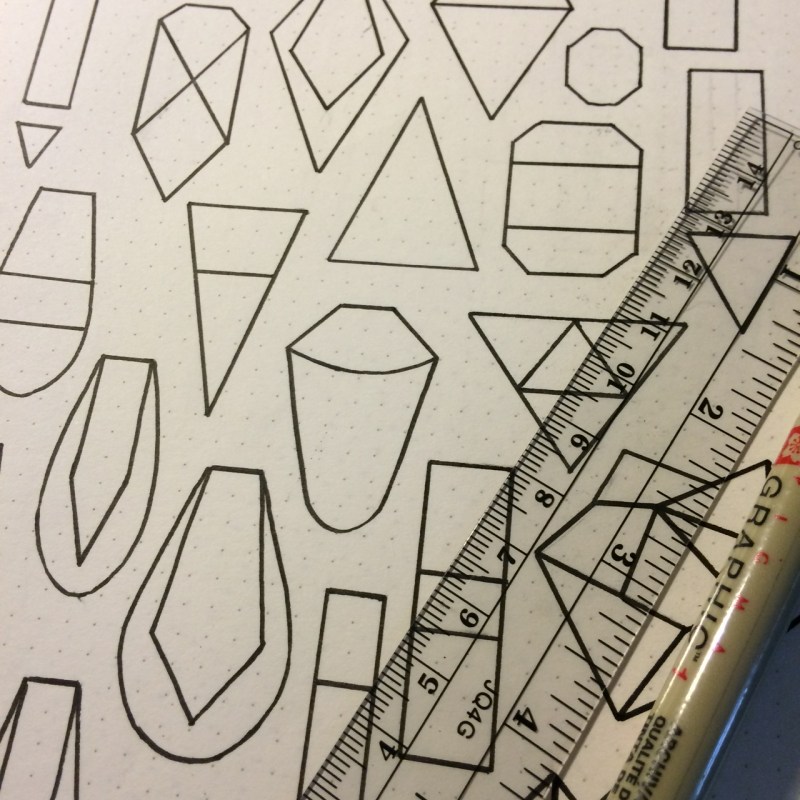 Designs for jewelry pieces.